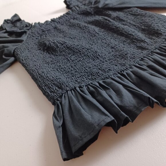 The Drop Marisol On/Off-Shoulder Cotton Smock Blouse - Picture 6 of 16